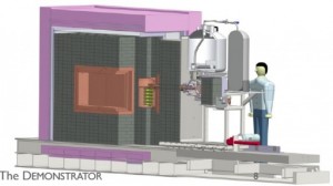 El proyecto de investigación Majorana Demostrator se está actualmente ensamblando a 4850 pies debajo de la superficie terrestre en cobre enriquecido para limitar la cantidad de interferencia de fondo ocasionada por rayos cósmicos e isótopos radioactivos. (Crédito: Oak Ridge National Laboratory)